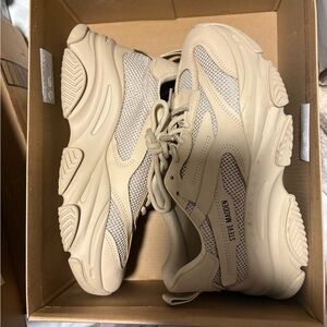 Steve Madden Cream Athletic Sneakers